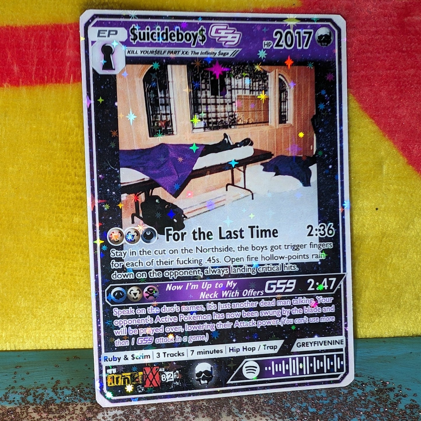 $UICIDEBOY$ - 'Part XX: The Infinity Saga' Holographic Trading Card