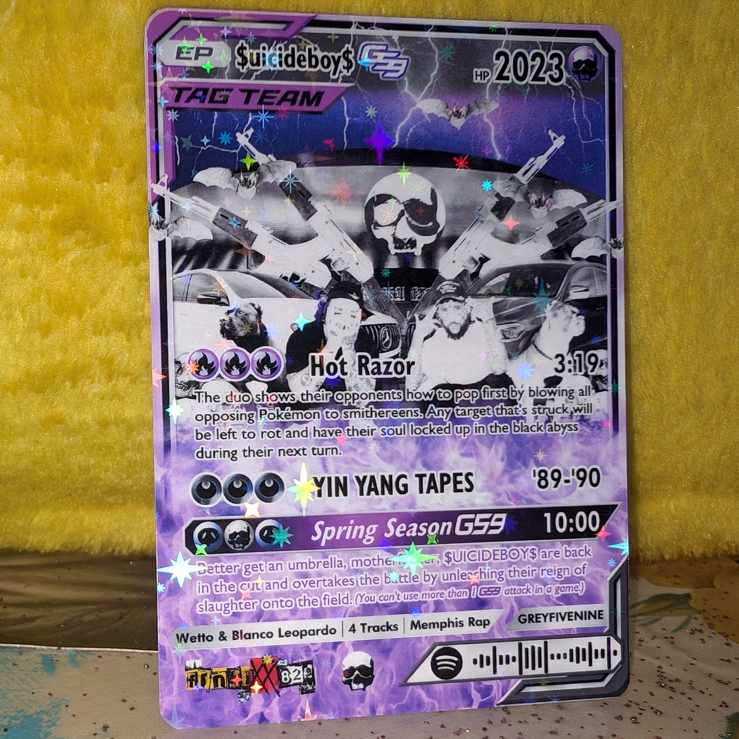 SUICIDEBOYS - 'YING TANG TAPES' Holographic Trading Card Set