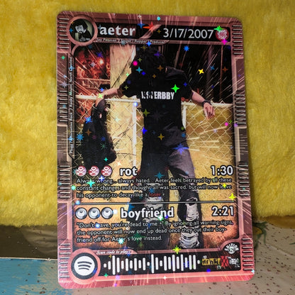 aeter Holographic Trading Card