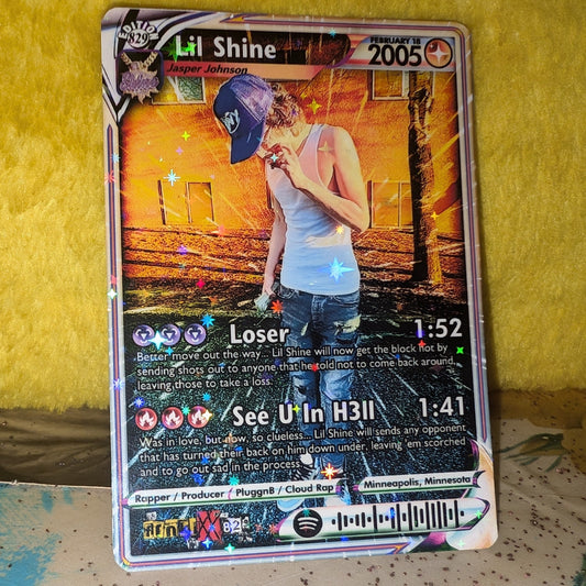 Lil Shine Holographic Trading Card