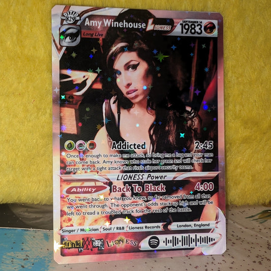 Amy Winehouse Holographic Trading Card