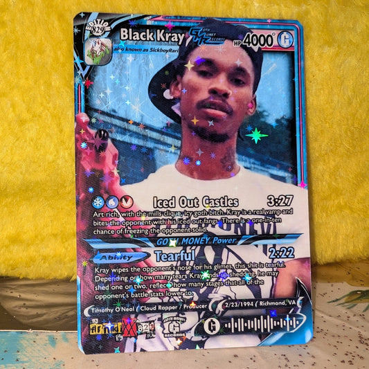 Black Kray Holographic Trading Card