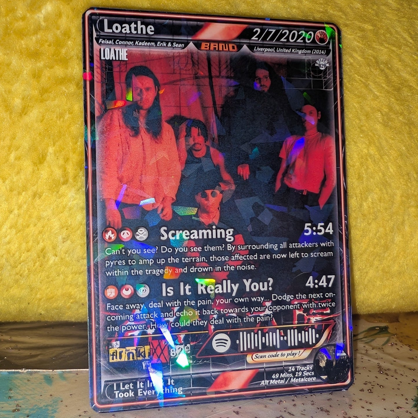 Loathe Holographic Trading Card