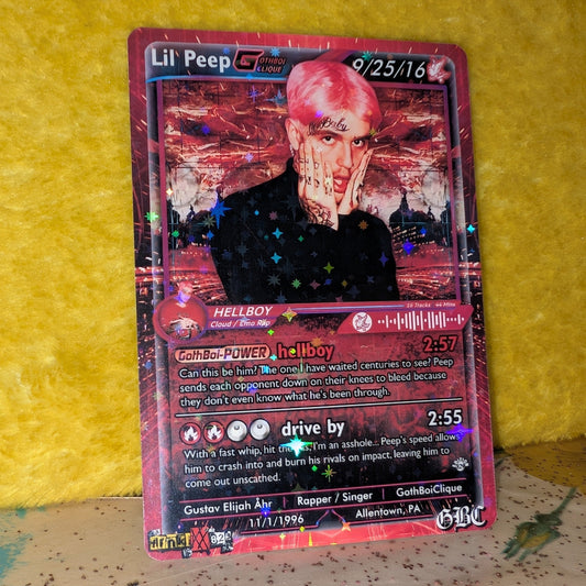Lil Peep Holographic Trading Card