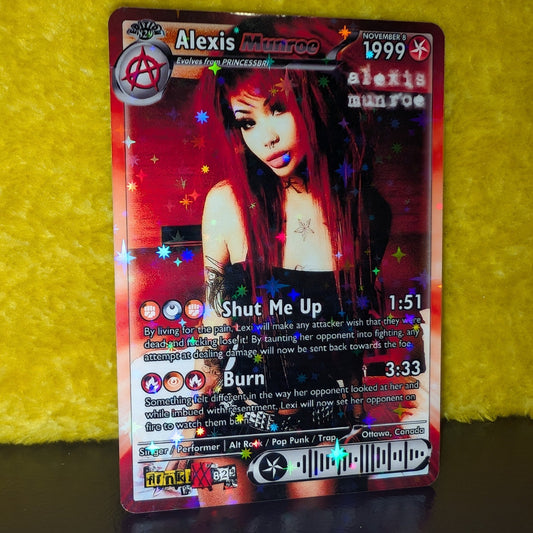 Alexis Munroe Holographic Trading Card