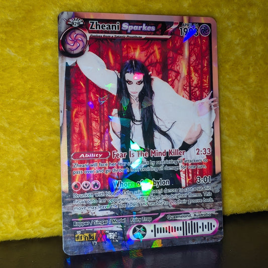 Zheani Holographic Trading Card