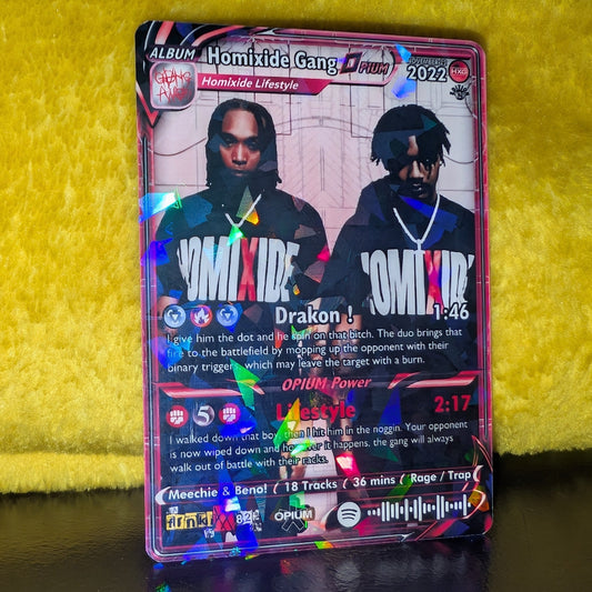 Homixide Gang Holographic Trading Card