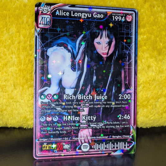 Alice Longyu Gao Holographic Trading Card