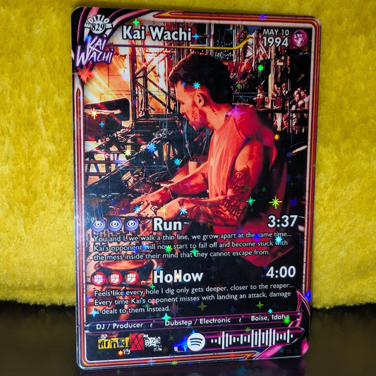 Kai Wachi Holographic Trading Card