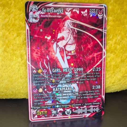 femtanyl Holographic Trading Card