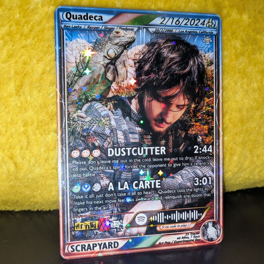 Quadeca Holographic Trading Card