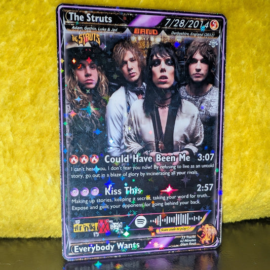 The Struts Holographic Trading Card