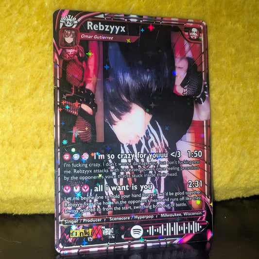 Rebzyyx Holographic Trading Card