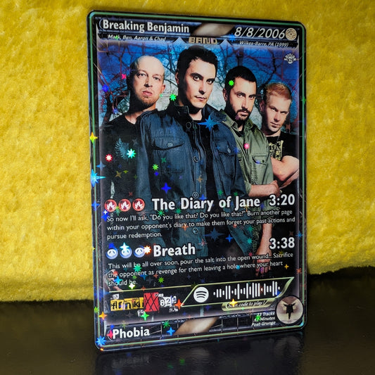 Breaking Benjamin Holographic Trading Card