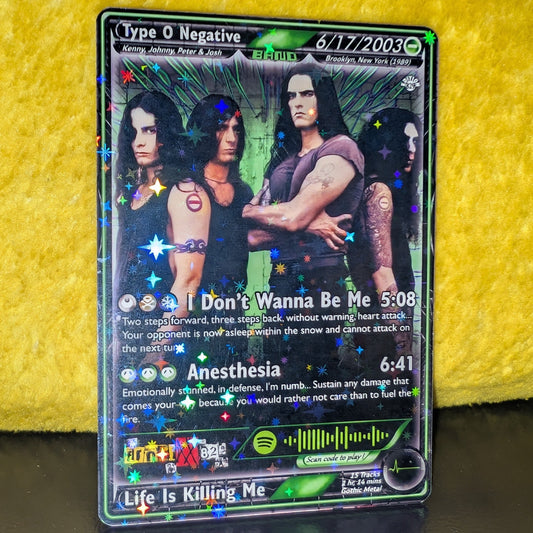 Type O Negative Holographic Trading Card
