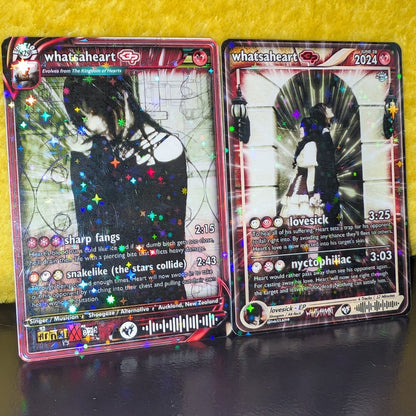 whatsaheart Holographic Trading Card Set