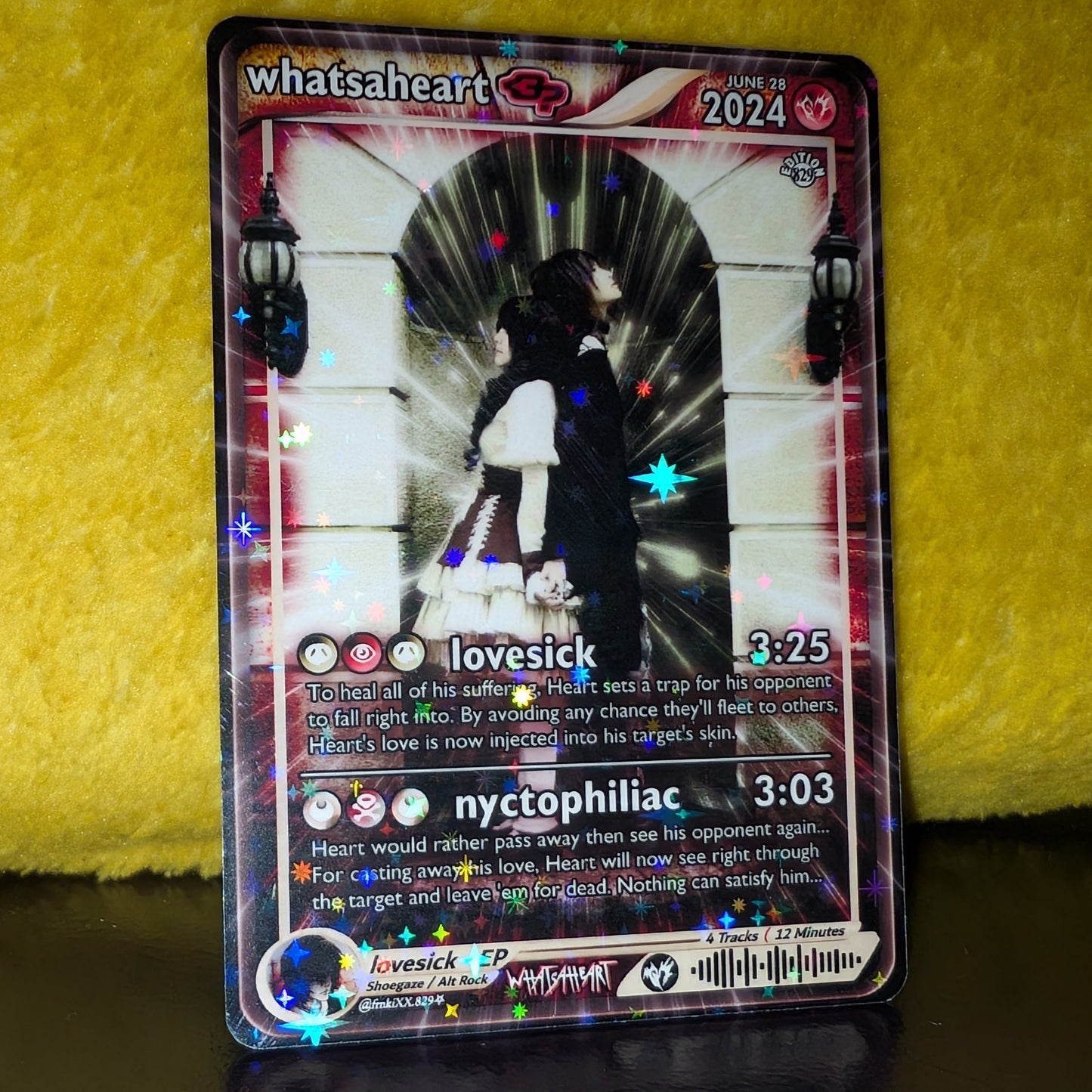whatsaheart Holographic Trading Card Set