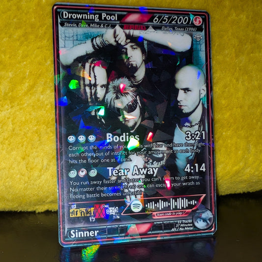 Drowning Pool Holographic Trading Card