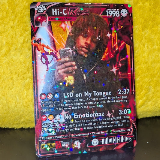 Hi-C Holographic Trading Card