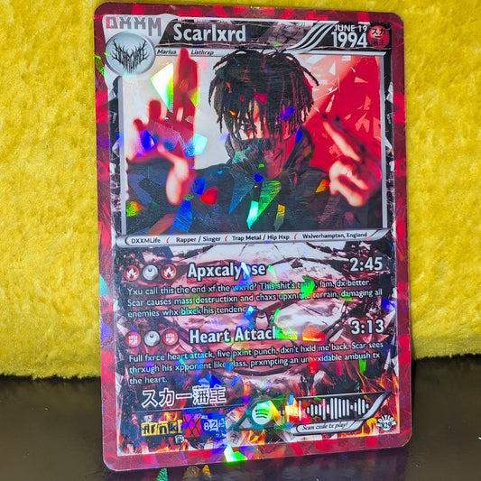 Scarlxrd Holographic Trading Card