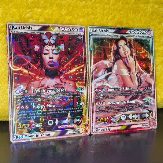 Kali Uchis Holographic Trading Card Set