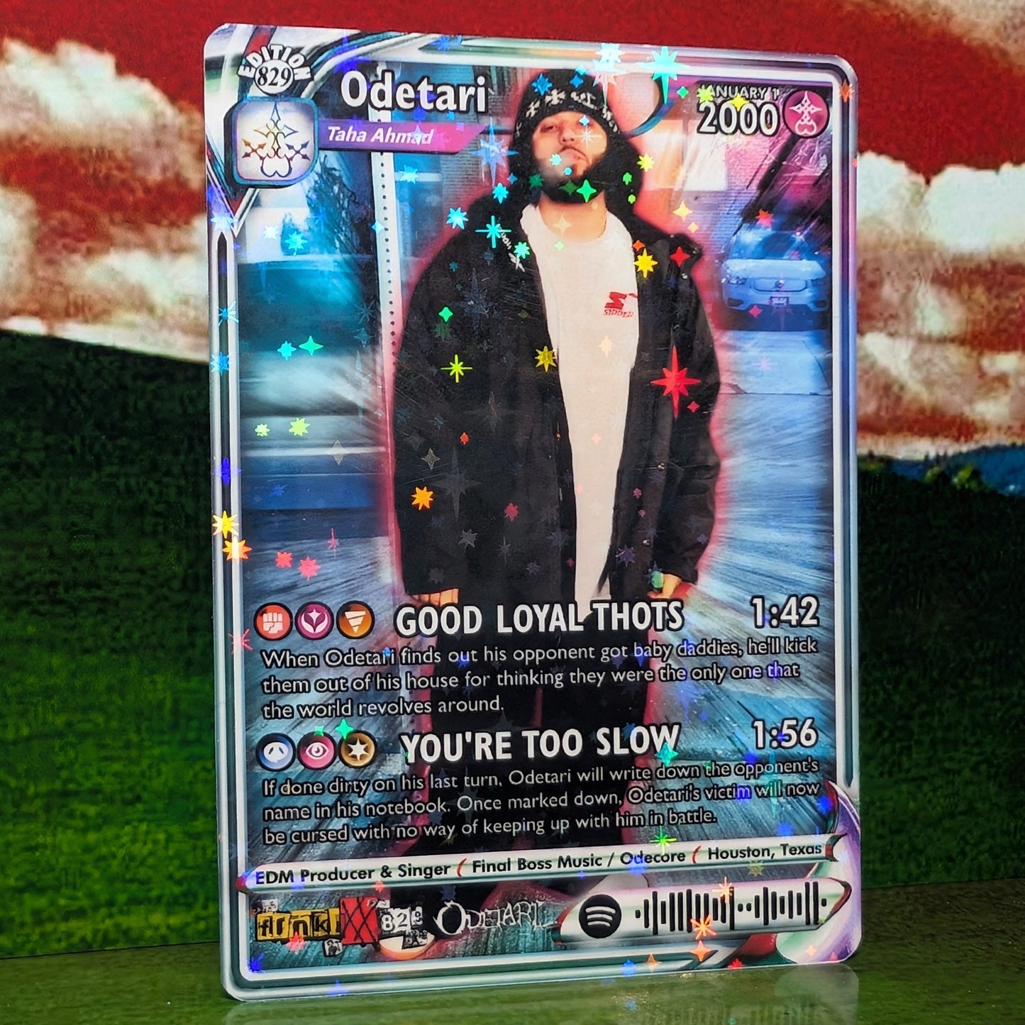 Odetari Holographic Trading Card