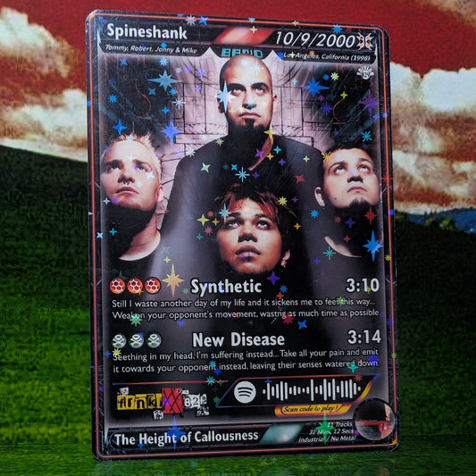 Spineshank Holographic Trading Card