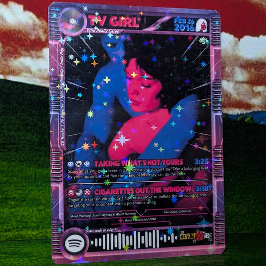 TV Girl Holographic Trading Card
