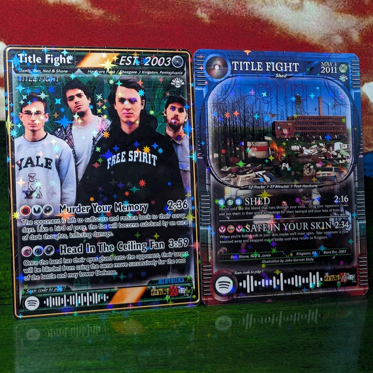 Title Fight Holographic Trading Card Set