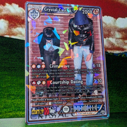 Crystal Castles Holographic Trading Card Set