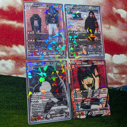 Crystal Castles Holographic Trading Card Set