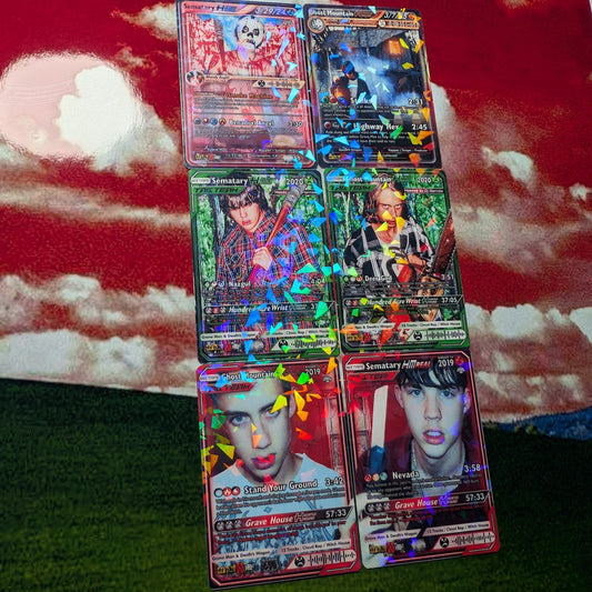 Sematary / Ghost Mountain / Haunted Mound Holographic Trading Card Sets