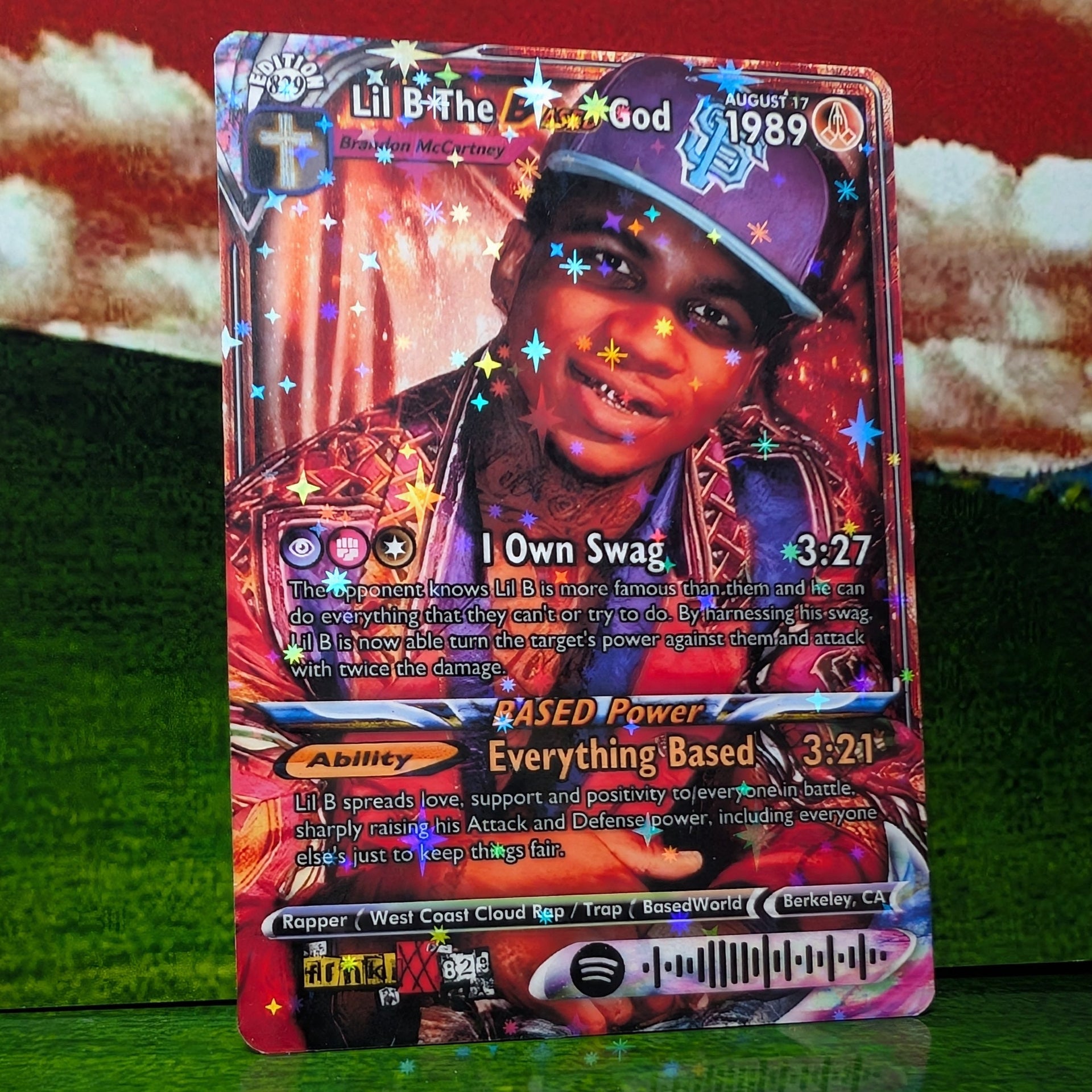 Lil B The Based God Holographic Trading Card – frnkiXX.829