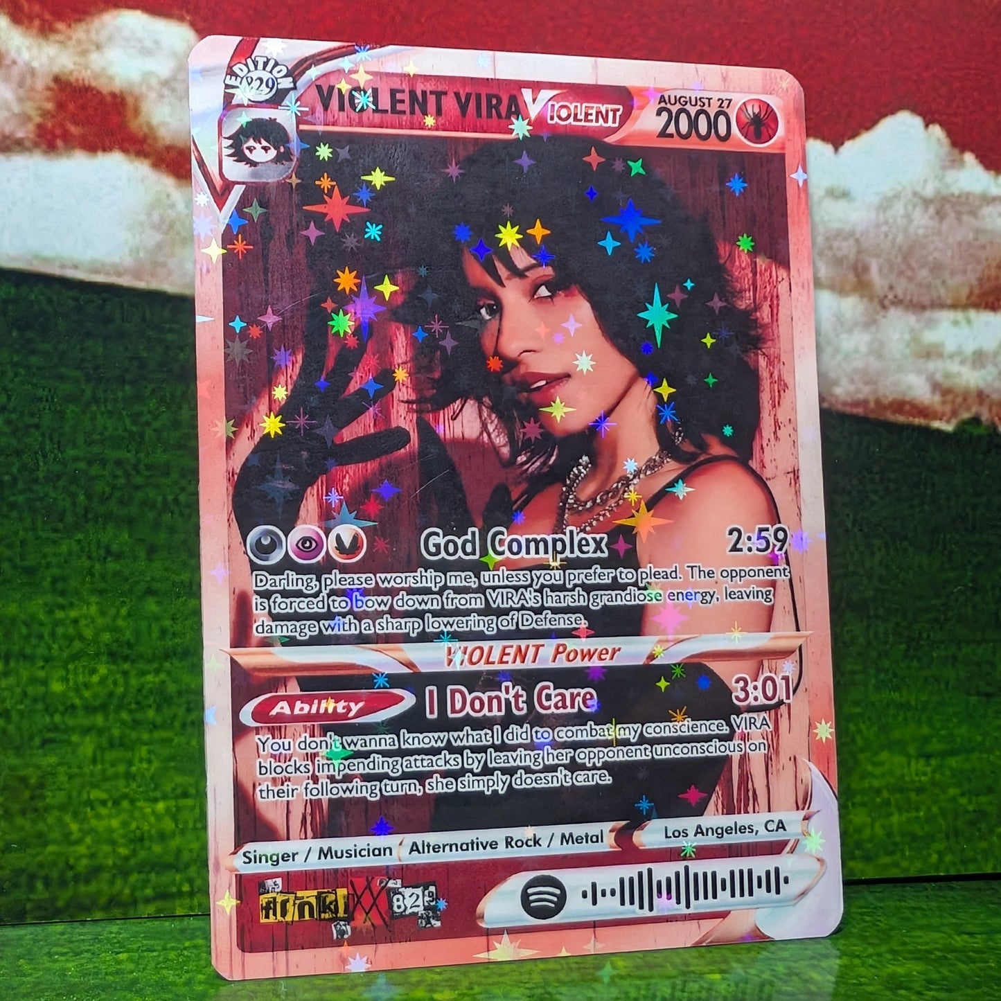 VIOLENT VIRA Holographic Trading Card Set