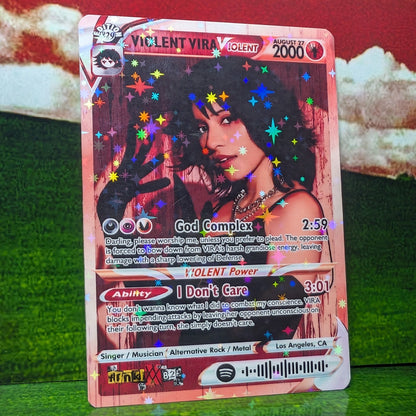 VIOLENT VIRA Holographic Trading Card Set