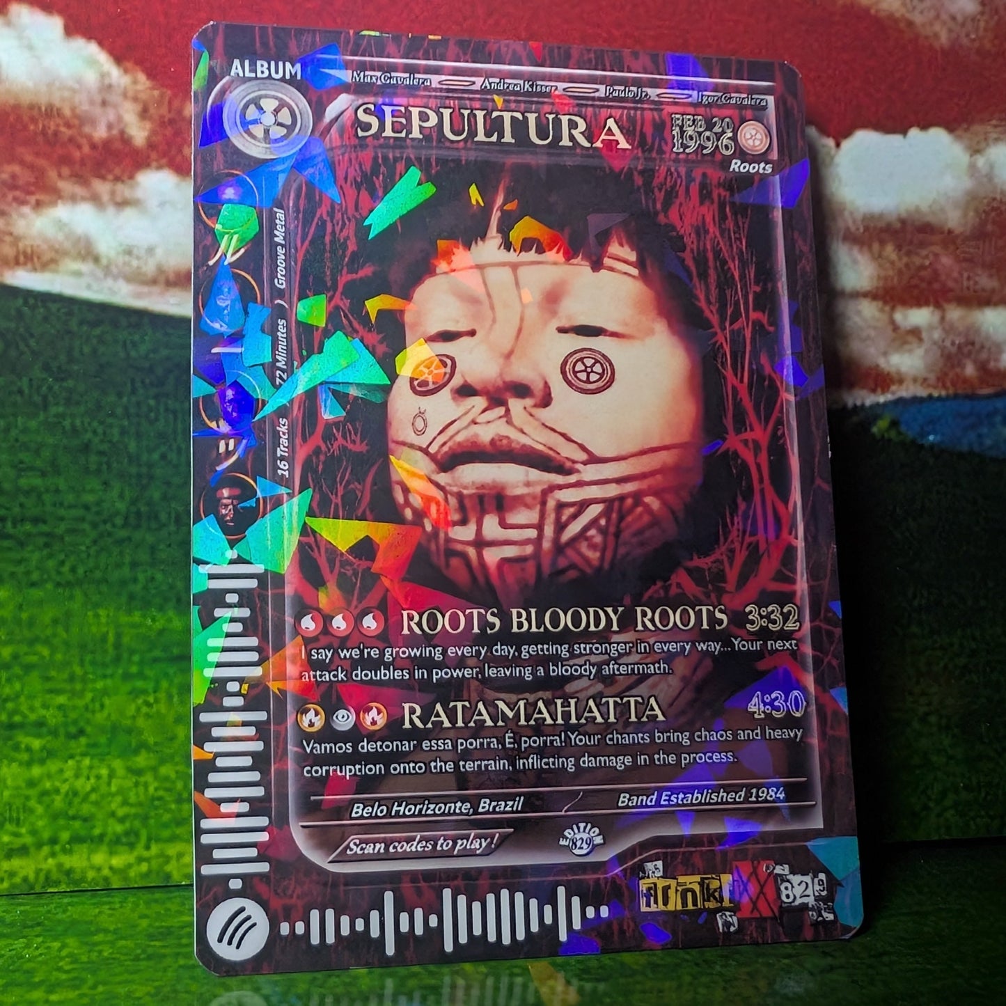 Sepultura Holographic Trading Card