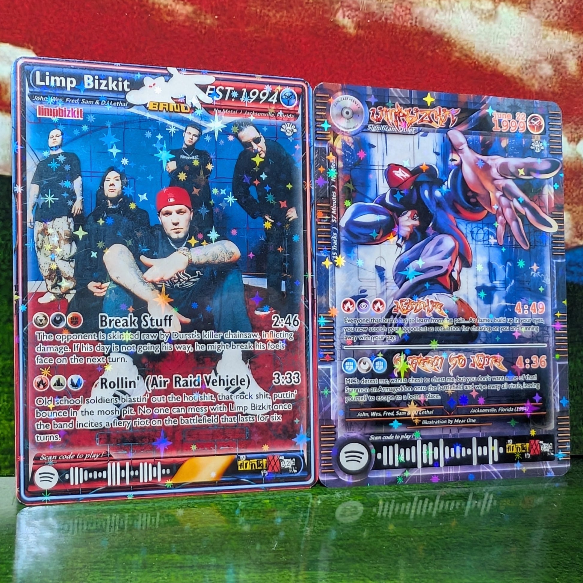 pokemon cards jacksonville fl Limp Bizkit Holographic Trading Card Set – frnkiXX.829
