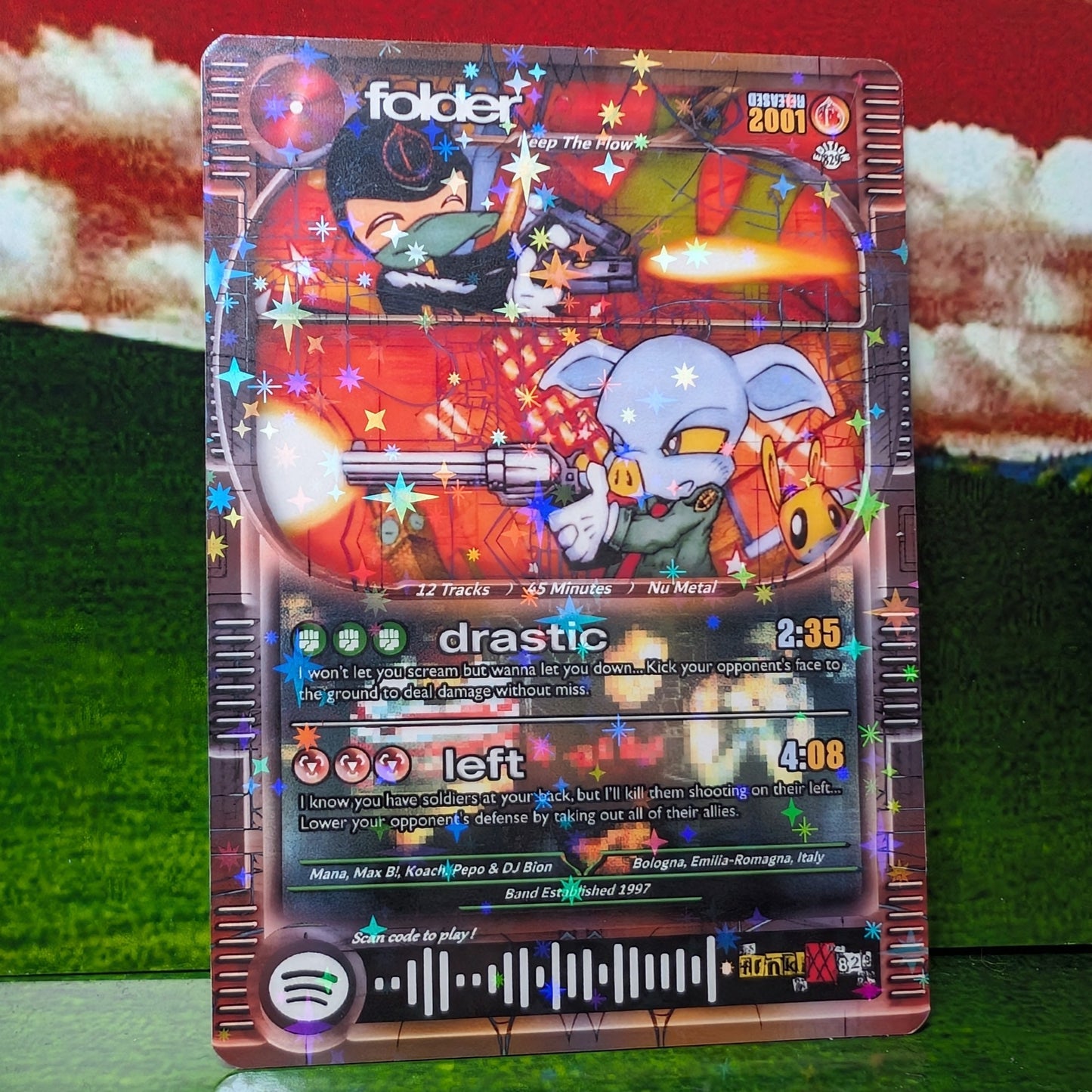 Folder Holographic Trading Card