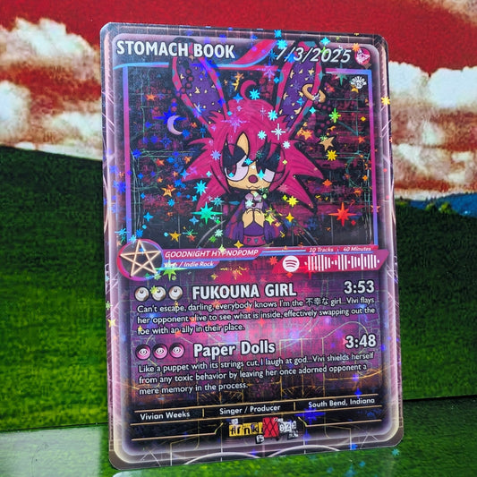 STOMACH BOOK Holographic Trading Card