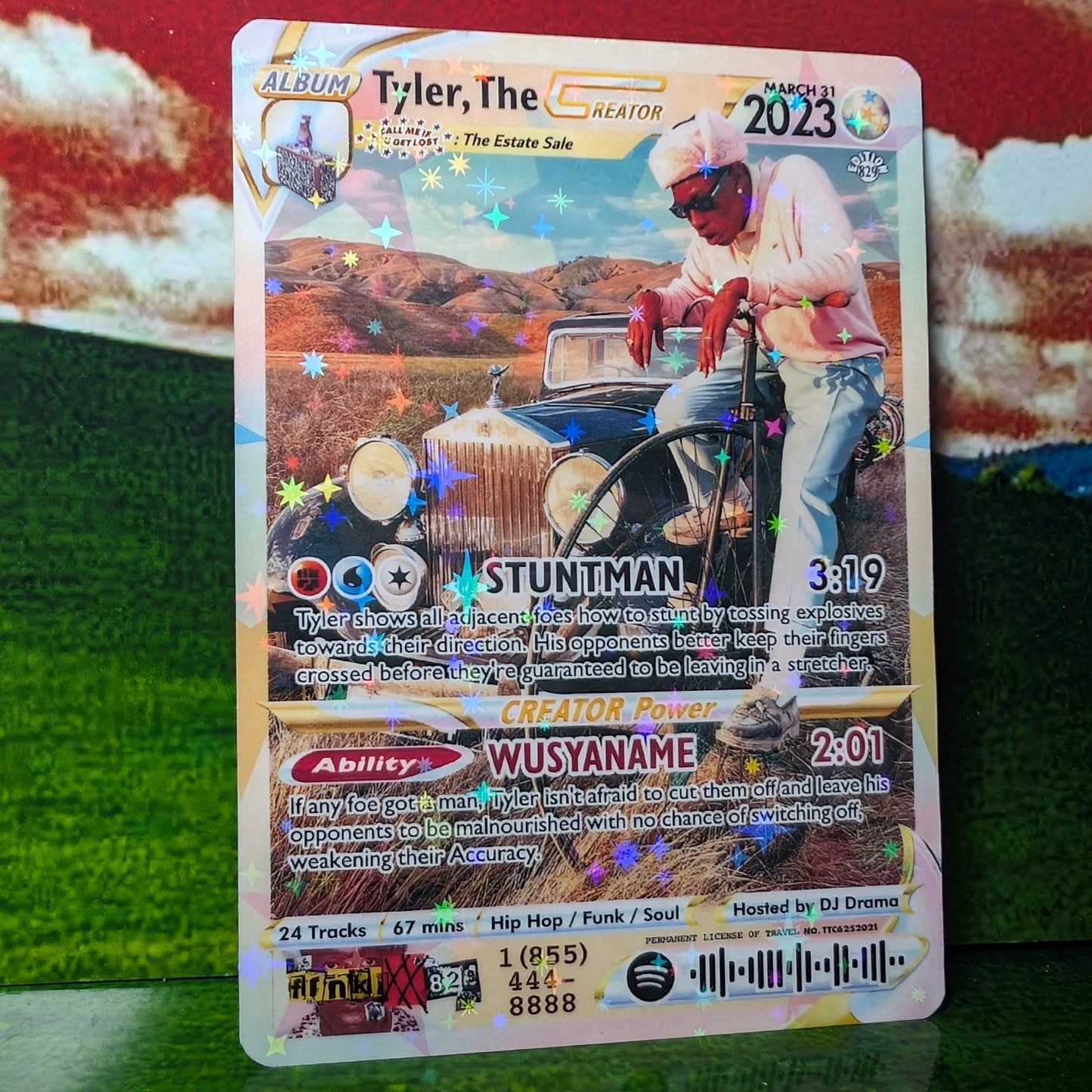 Tyler, The Creator Holographic Trading Card Set