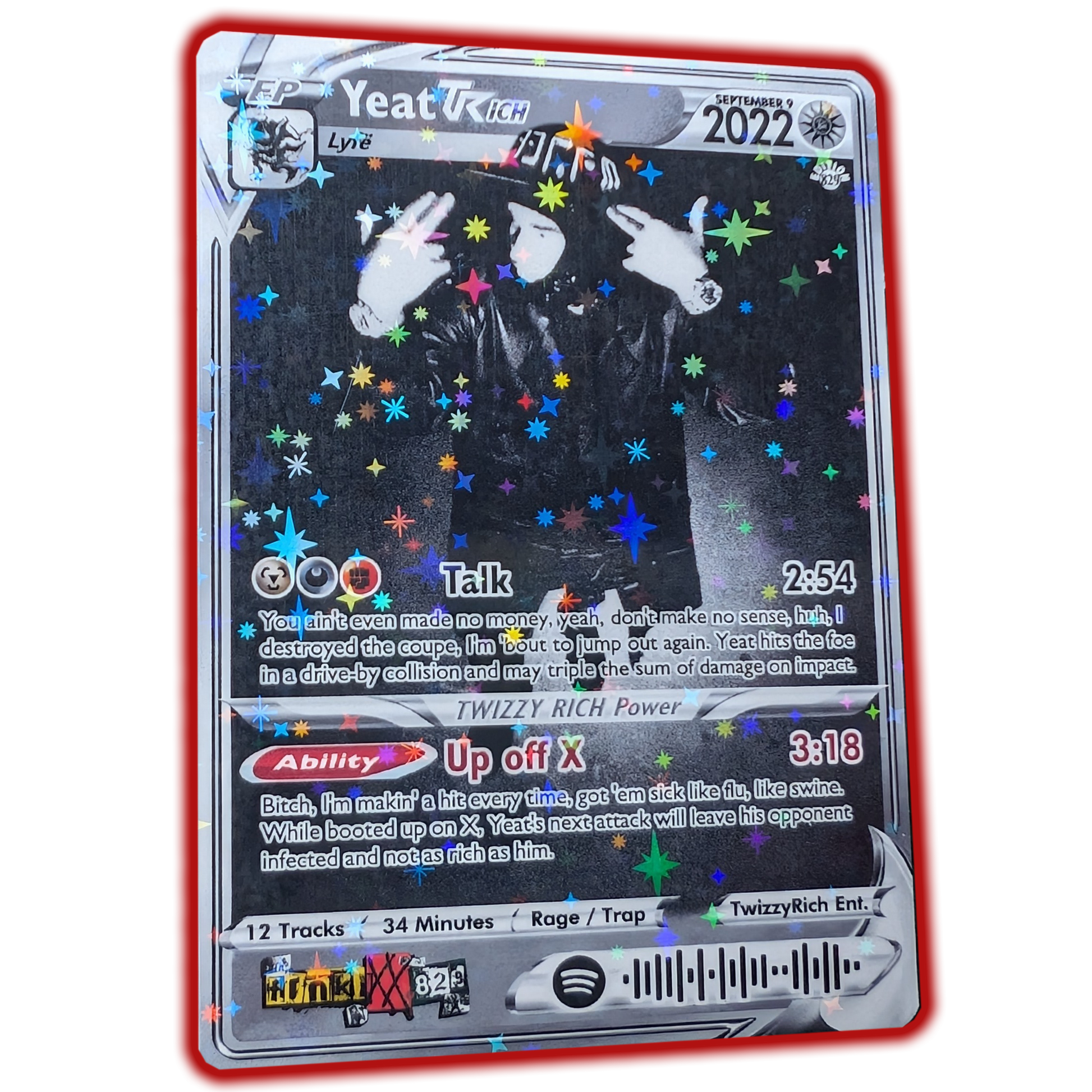 Yeat Holographic Trading Card Set frnkiXX.829 Yeat Holographic Trading Card Set frnkiXX.829
