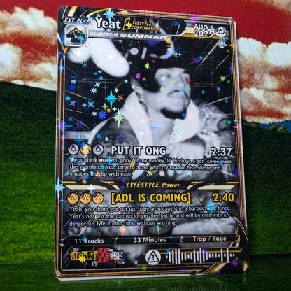 Yeat Holographic Trading Card Set