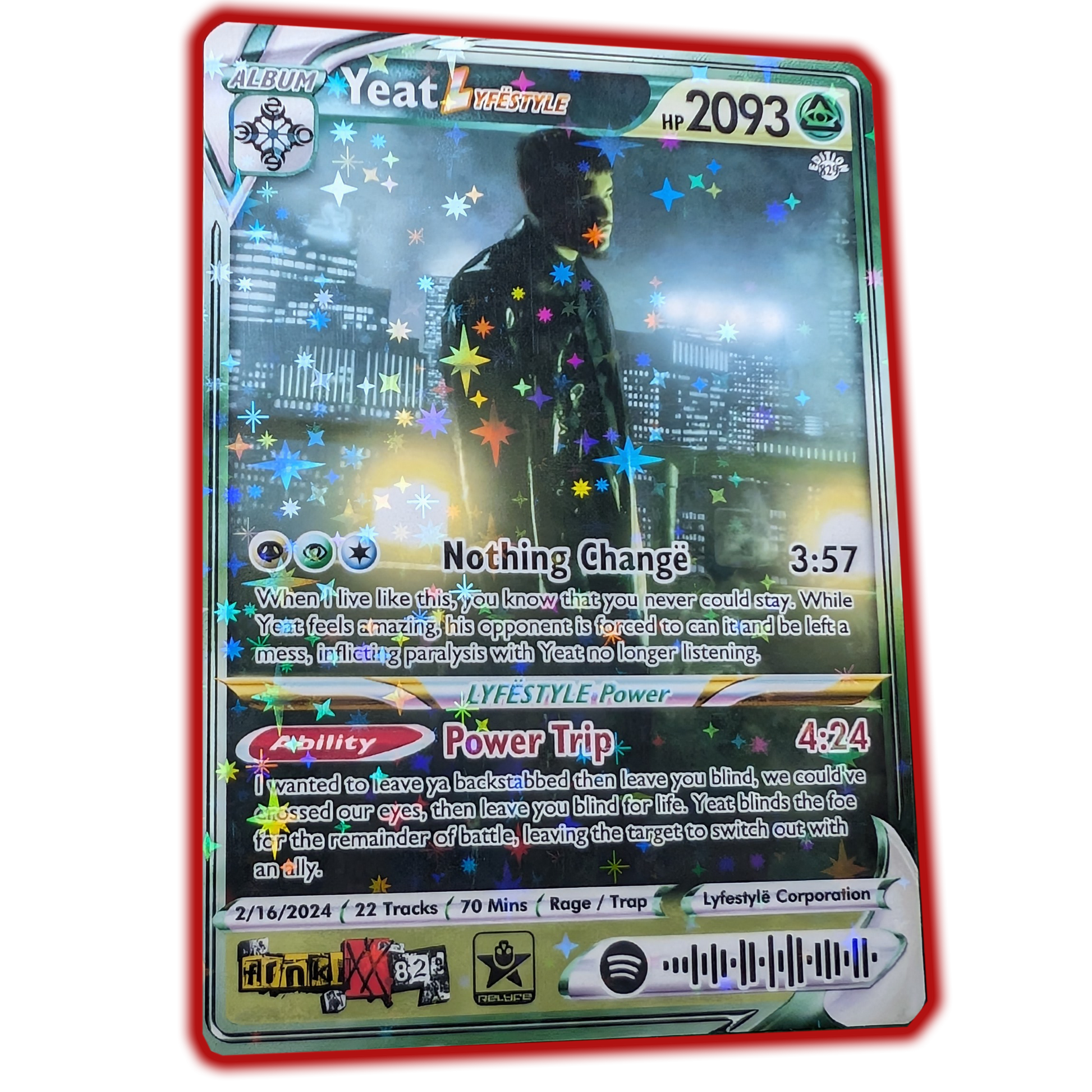 Yeat Holographic Trading Card Set frnkiXX.829 Yeat Holographic Trading Card Set frnkiXX.829