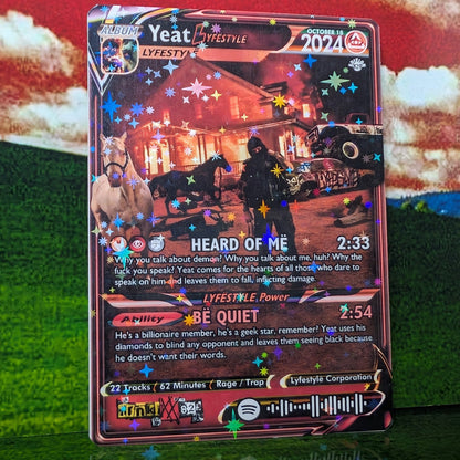 Yeat Holographic Trading Card Set