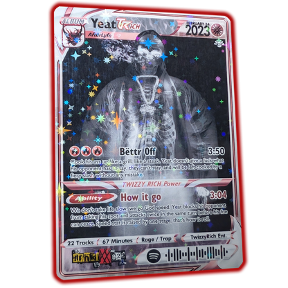 rapper pokemon card Yeat Holographic Trading Card Set – frnkiXX.829