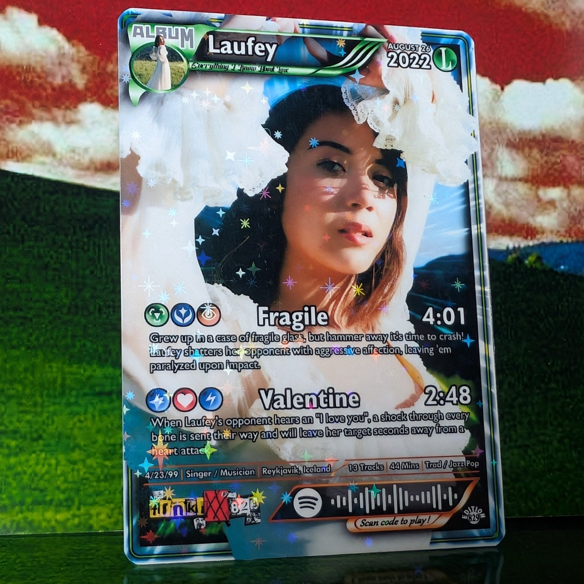 Laufey Holographic Trading Card Set – frnkiXX.829 Laufey Holographic Trading Card Set – frnkiXX.829