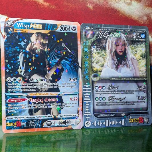 Wisp Holographic Trading Card Set
