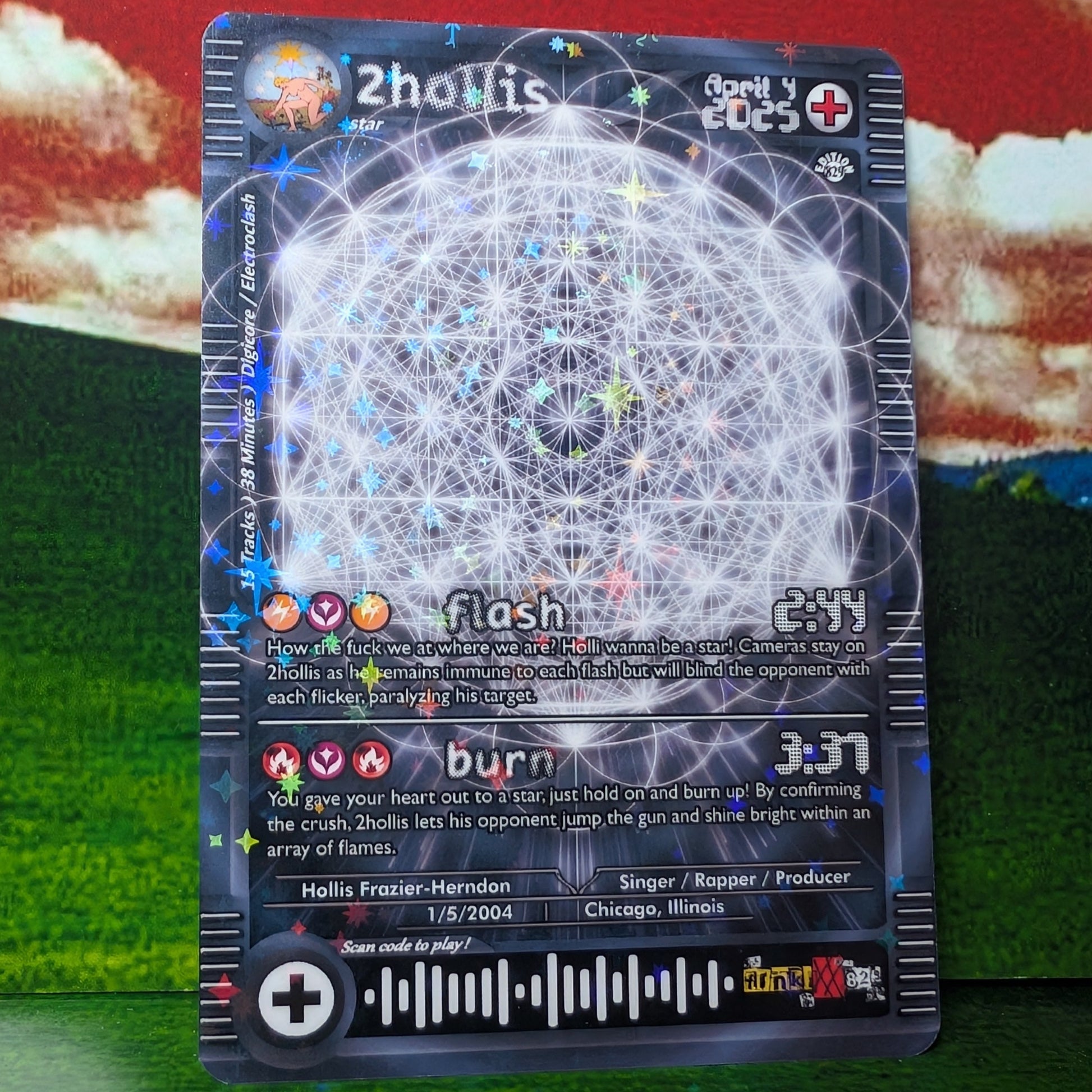 jhey holographic card 2hollis Holographic Trading Card Set – frnkiXX.829
