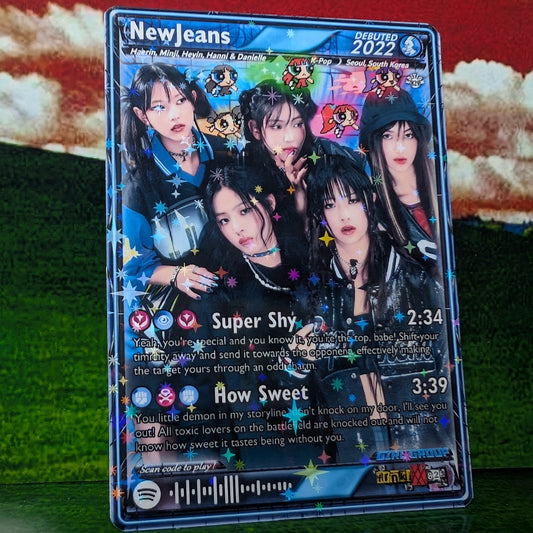 NewJeans Holographic Trading Card