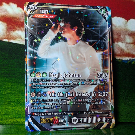 ian Holographic Trading Card
